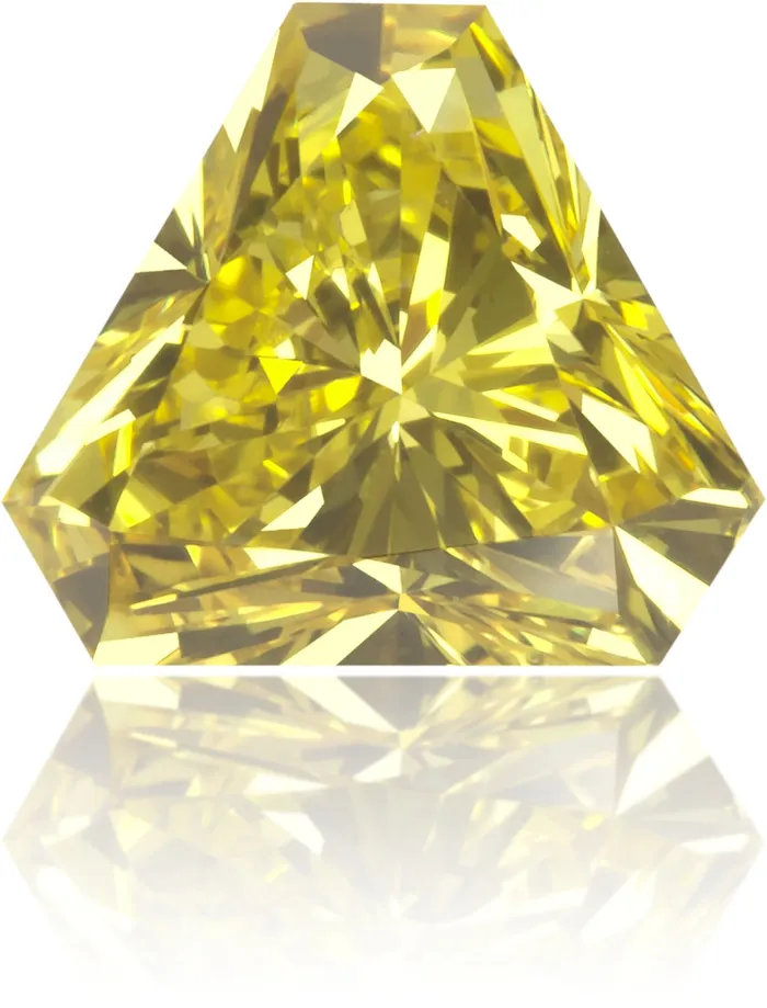 Earrings Natural Yellow Diamond Triangle 066 ct Polished Langerman Diamonds Earrings Natural Yellow Diamond Triangle 066 ct Polished Langerman Diamonds