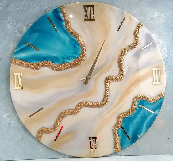 Earrings Resinarthub Resin Art Clock Workshop Dubai