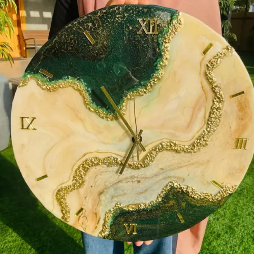 Earrings Resinarthub Resin Art Clock Workshop Dubai