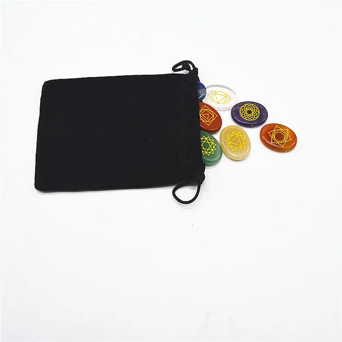 Earrings Seven Chakra Stones Set Metamorphidi