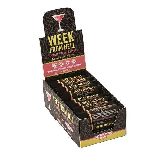 Earrings Walton Wood Farm Week from Hell Lip Balm