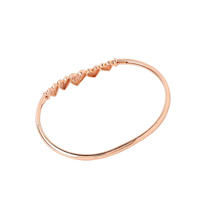 Earrings Yellow Chimes Bracelet for Women and Girls Rose Gold Cuff Kadaa Bracelets for Women and Girls Multi Heart Charm Hand Cuff Kadaa Bracelet Birthday Gifts For Women Valentine Gift for Girls Yellow Chimes
