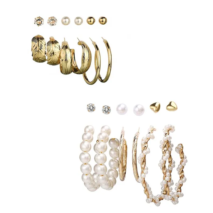 Earrings Yellow Chimes Earrings for Women and Girls Fashion White Pearl Hoops Set Gold Plated Combo of 12 Pairs Stud Hoop Earring Set Birthday Gift for girls and women Anniversary Gift for Wife Yellow Chimes Earrings Yellow Chimes Earrings for Women and Girls Fashion White Pearl Hoops Set Gold Plated Combo of 12 Pairs Stud Hoop Earring Set Birthday Gift for girls and women Anniversary Gift for Wife Yellow Chimes