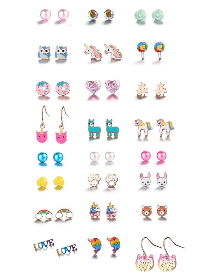 Earrings Yellow Chimes Melbees by Yellow Chimes Stud Earrings for Girls Set of 24 Pairs of Appealing Cute Little Combo Studs Earrings for Kids and Girls Earrings Yellow Chimes Melbees by Yellow Chimes Stud Earrings for Girls Set of 24 Pairs of Appealing Cute Little Combo Studs Earrings for Kids and Girls