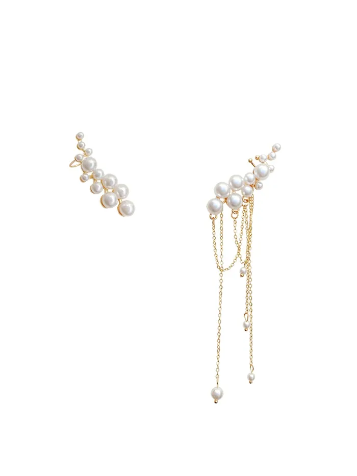 Earrings Yellow Chimes Yellow Chimes Earrings For Women Gold Tone One Side Pearl Beaded Stud and Other Side Pearl Stud With Chain Fringe Dangler Earrings For Women and Girls Earrings Yellow Chimes Yellow Chimes Earrings For Women Gold Tone One Side Pearl Beaded Stud and Other Side Pearl Stud With Chain Fringe Dangler Earrings For Women and Girls