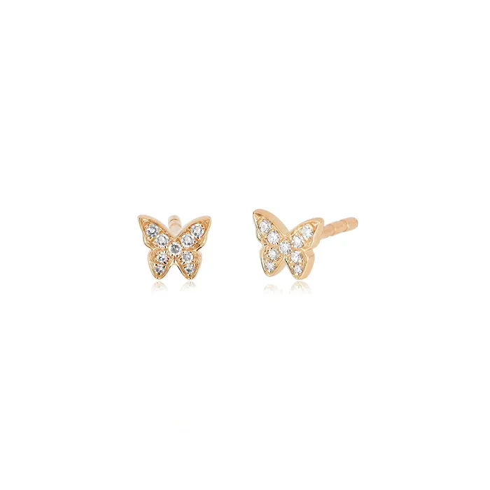 ef collection Earrings Baby Diamond Butterfly Studs ef collection Earrings Baby Diamond Butterfly Studs