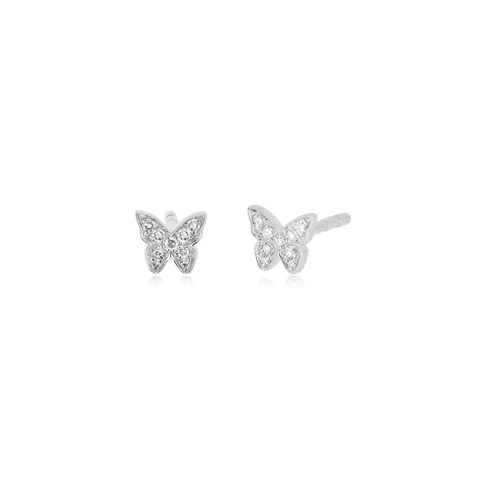 ef collection Earrings Baby Diamond Butterfly Studs ef collection Earrings Baby Diamond Butterfly Studs