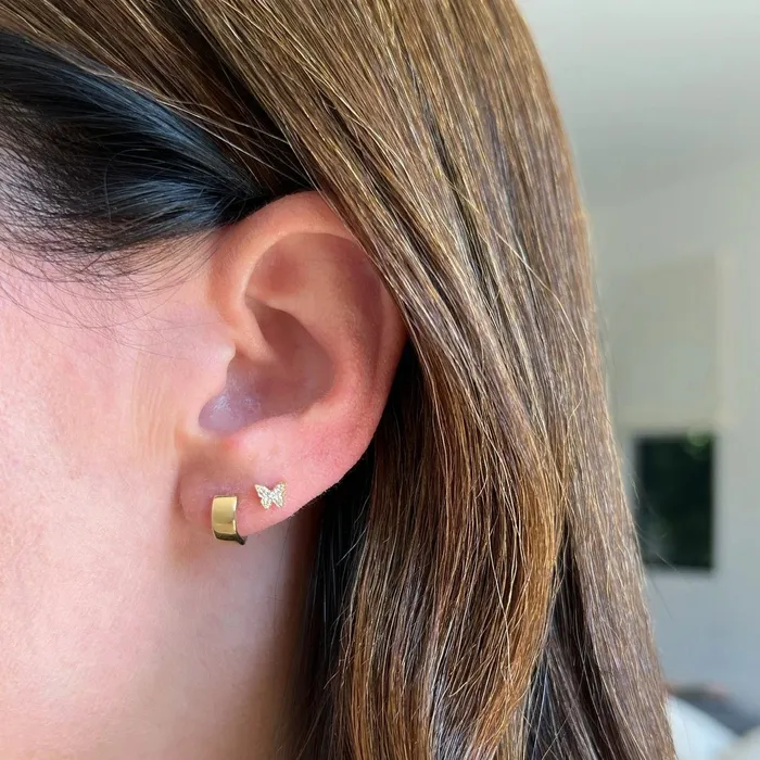 ef collection Earrings Baby Diamond Butterfly Studs ef collection Earrings Baby Diamond Butterfly Studs