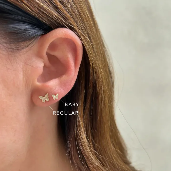 ef collection Earrings Baby Diamond Butterfly Studs ef collection Earrings Baby Diamond Butterfly Studs