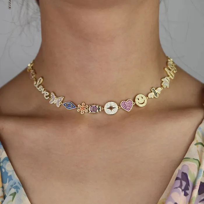 Fashstyle store Necklaces Charm Linked Necklace Fashstyle store Necklaces Charm Linked Necklace