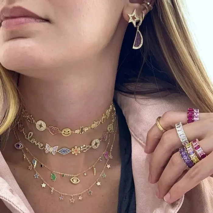 Fashstyle store Necklaces Charm Linked Necklace Fashstyle store Necklaces Charm Linked Necklace