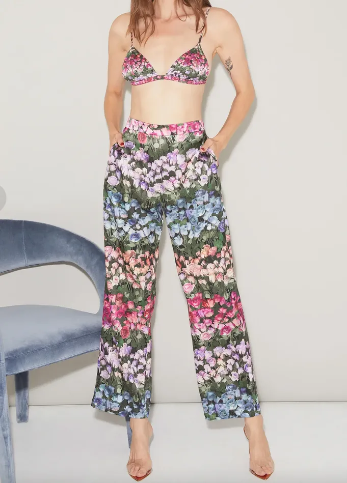 Fleur Du Mal Earrings ROSE STRIPE PANT
