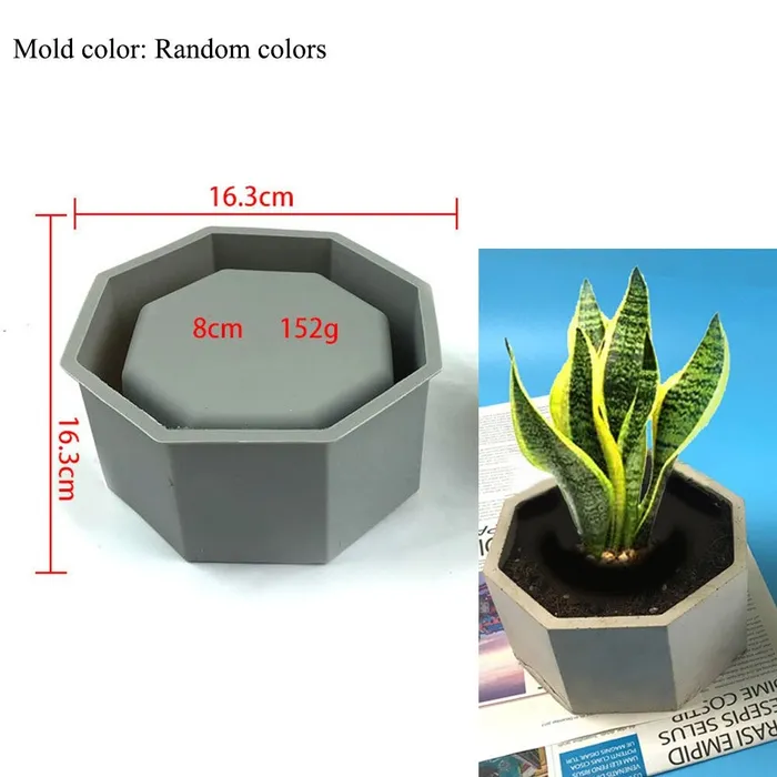Flower Pot Multiple Shape Silicone Mould For Jesmonite Art Resinarthub Earrings
