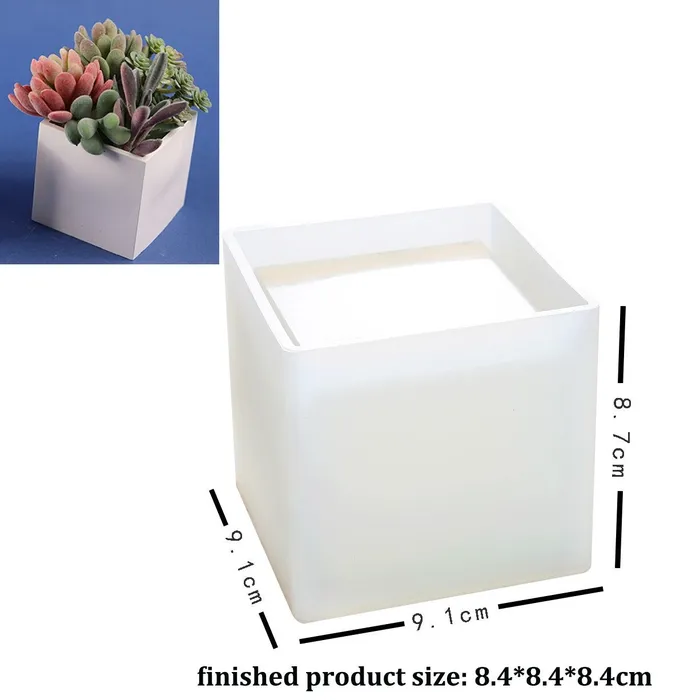 Flower Pot Multiple Shape Silicone Mould For Jesmonite Art Resinarthub Earrings