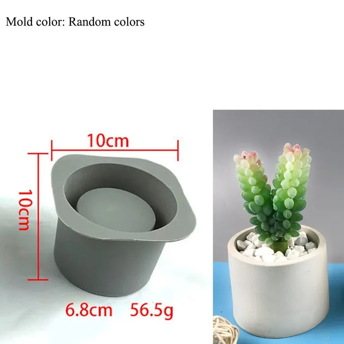 Flower Pot Multiple Shape Silicone Mould For Jesmonite Art Resinarthub Earrings