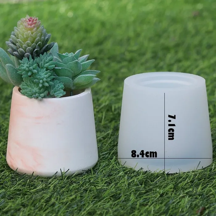 Flower Pot Multiple Shape Silicone Mould For Jesmonite Art Resinarthub Earrings