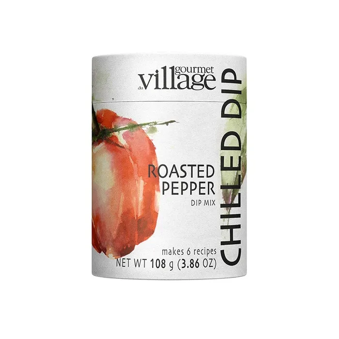 Gourmet du Village Earrings Roasted Pepper Dip Canister