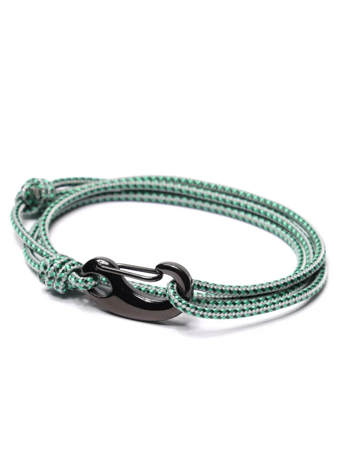 Green Gray Tactical Cord Bracelet for Men Black Clasp 29K We Are All Smith Bracelets