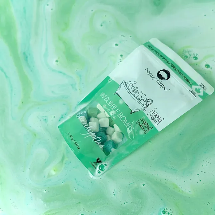 Happy Hippo Bath Co Earrings Eucalyptus Mini Bubble Bombs