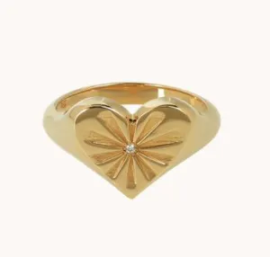 Heart Pinky Ring Marlo Laz Rings
