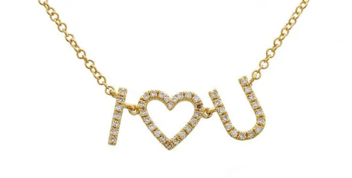 I Love You Necklace Alev Necklaces
