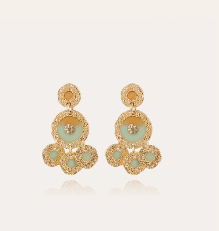 Illusion earrings gold Gas Bijoux Earrings