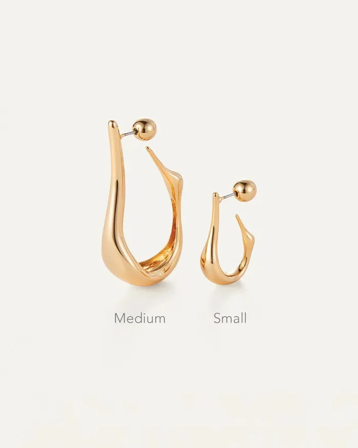 Jenny Bird Earrings Colette Hoop Earrings Small