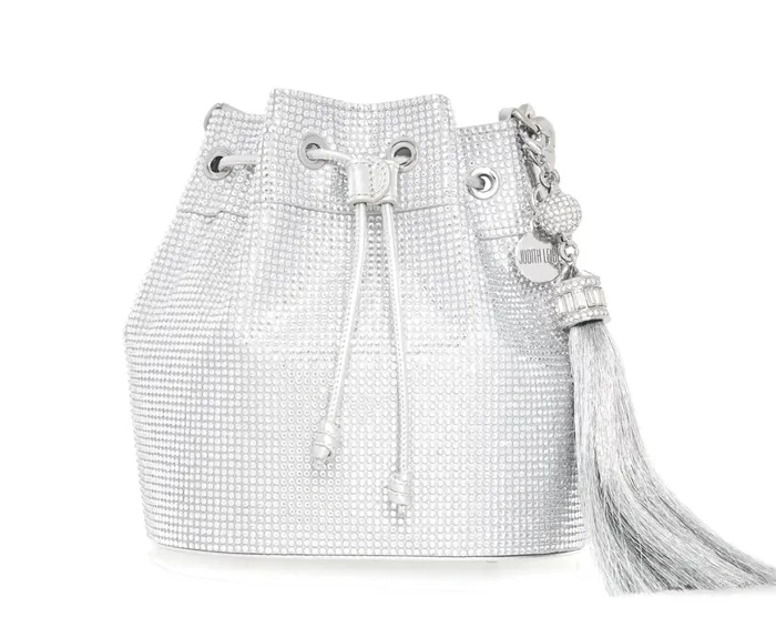 judith Leiber Rings Piper Bucket Silver