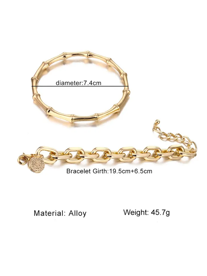 Kairangi Combo Bracelets for Women Gold Plated 2 Pcs Adjustable Chain Bracelet Set for Women and Girls Kairangi Rings