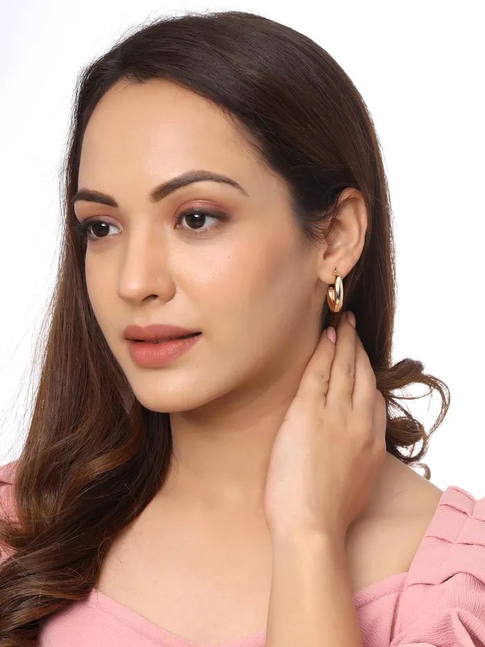 Kairangi Earrings for Women and Girls Multicolor Hoops Earrings Combo Gold Plated 5 Pairs Combo Hoop Earrings for Women Birthday Gift for girls and women Anniversary Gift for Wife Kairangi Necklaces