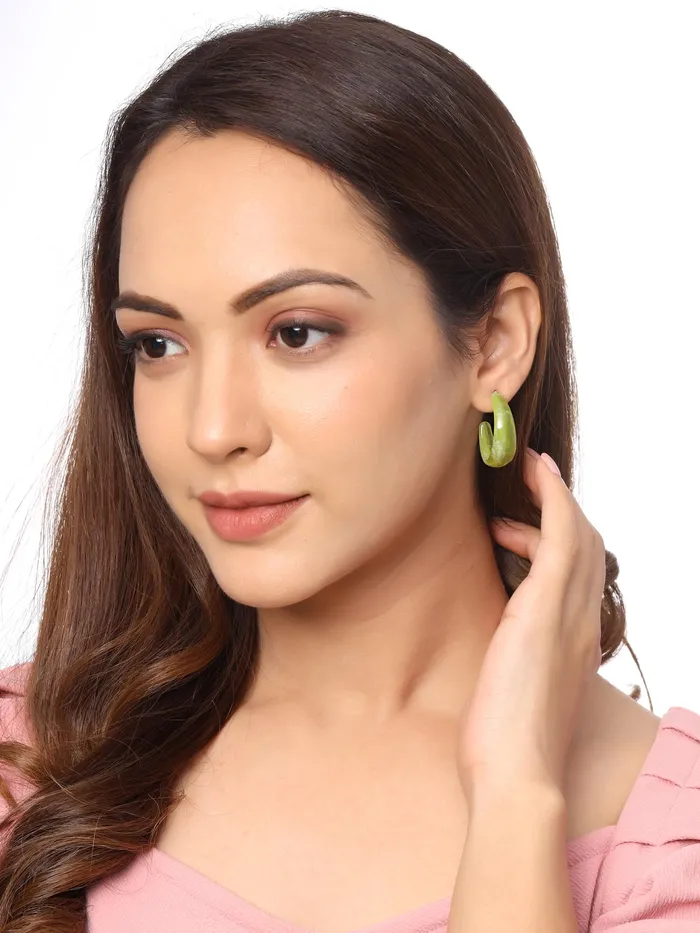 Kairangi Earrings for Women and Girls Multicolor Hoops Earrings Combo Gold Plated 5 Pairs Combo Hoop Earrings for Women Birthday Gift for girls and women Anniversary Gift for Wife Kairangi Necklaces