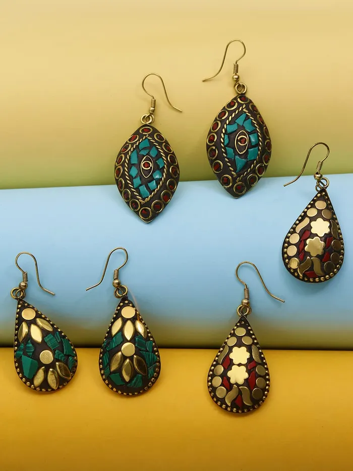 Kairangi Kairangi Earrings for Women and Girls Multicolor Drops Earrings Gold Plated Drop Earring Set Floral Shaped Drop Earrings Combo Birthday Gift for Girls and Women Anniversary Gift for Wife Earrings Kairangi Kairangi Earrings for Women and Girls Multicolor Drops Earrings Gold Plated Drop Earring Set Floral Shaped Drop Earrings Combo Birthday Gift for Girls and Women Anniversary Gift for Wife Earrings