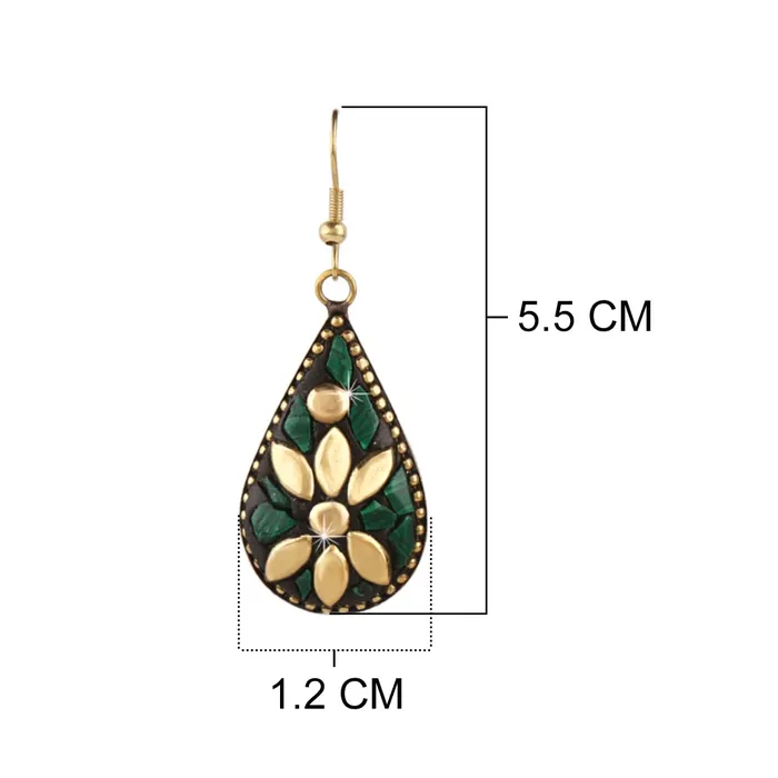 Kairangi Kairangi Earrings for Women and Girls Multicolor Drops Earrings Gold Plated Drop Earring Set Floral Shaped Drop Earrings Combo Birthday Gift for Girls and Women Anniversary Gift for Wife Earrings