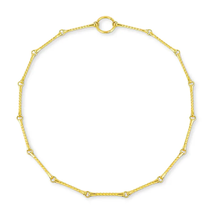 Kate Collins Jewelry Necklaces Twisted Bar Necklace