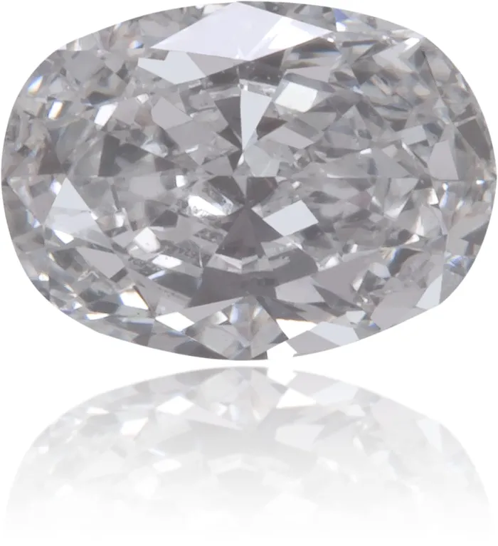 Langerman Diamonds Earrings Natural Blue Diamond Oval 029 ct Polished