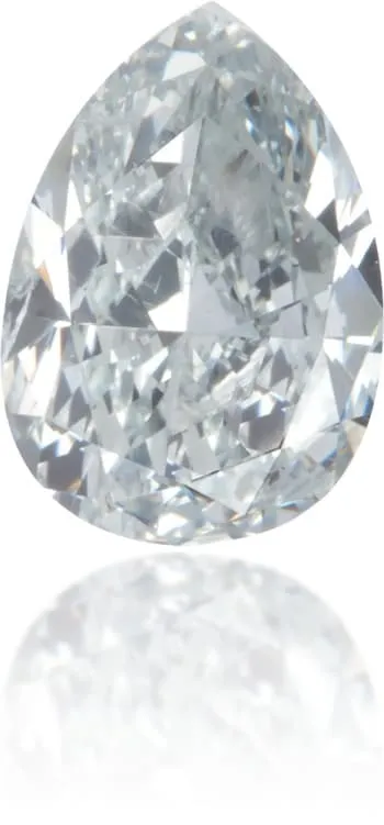 Langerman Diamonds Earrings Natural Blue Diamond Pear Shape 043 ct Polished