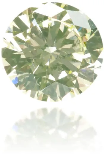 Langerman Diamonds Earrings Natural Green Diamond Round 038 ct Polished