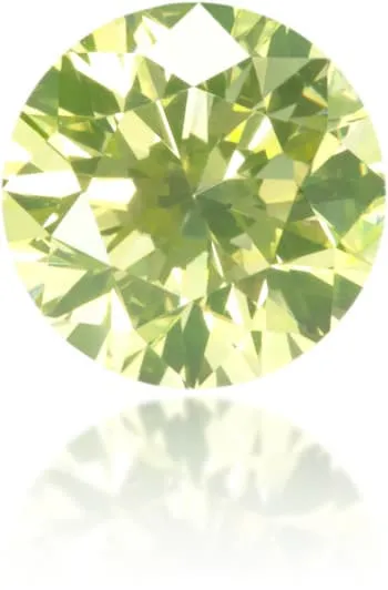 Langerman Diamonds Earrings Natural Green Diamond Round 039 ct Polished