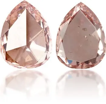 Langerman Diamonds Earrings Natural Pink Diamond Pear Shape 030 ct Polished Langerman Diamonds Earrings Natural Pink Diamond Pear Shape 030 ct Polished