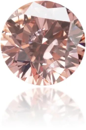 Langerman Diamonds Earrings Natural Pink Diamond Round 026 ct Polished