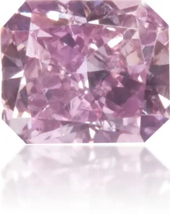 Langerman Diamonds Earrings Natural Purple Diamond Rectangle 022 ct Polished