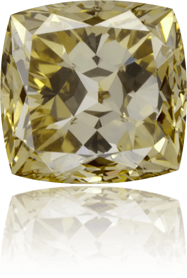 Langerman Diamonds Earrings Natural Yellow Diamond Cushion 213 ct Polished