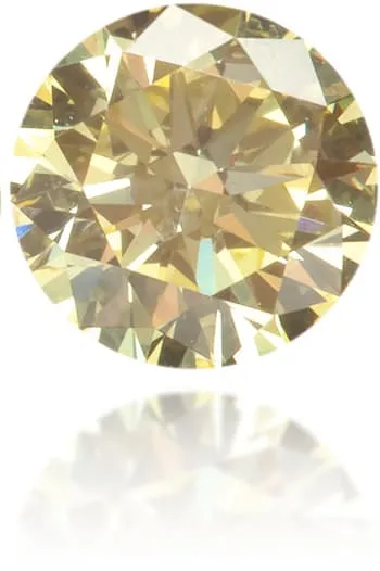 Langerman Diamonds Earrings Natural Yellow Diamond Round 021 ct Polished