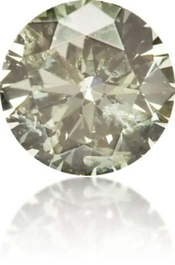 Langerman Diamonds Natural Green Diamond Round 015 ct Polished Earrings