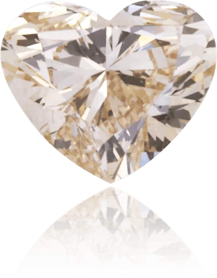 Langerman Diamonds Necklaces Natural Brown Diamond Heart Shape 038 ct Polished
