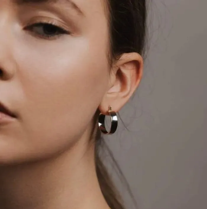 Lovers Tempo Chloe Hoop Earrings Silver Earrings