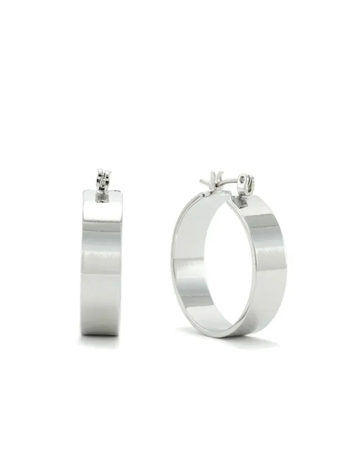 Lovers Tempo Chloe Hoop Earrings Silver Earrings