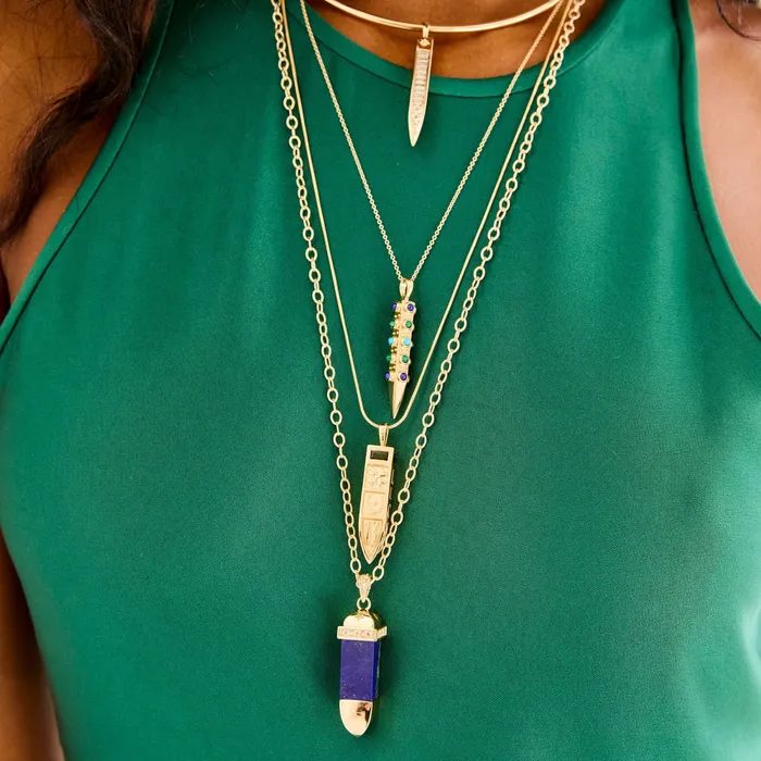 Lucky Charm Sun Ray Pendant Jane Win Necklaces