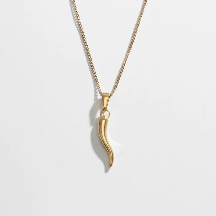 Lucky Cornicello Charm Necklace Biella Vintage Necklaces