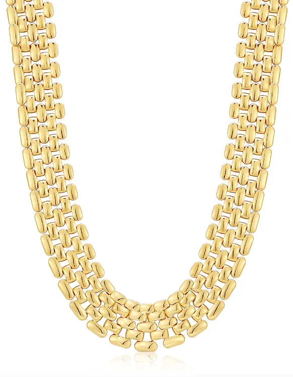 LUV AJ CELINE CHAIN LINK NECKLACE GOLD Necklaces